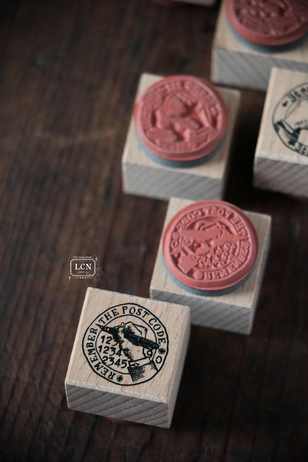 LCN Design Studio: Postal Signs 2 Rubber Stamps Set