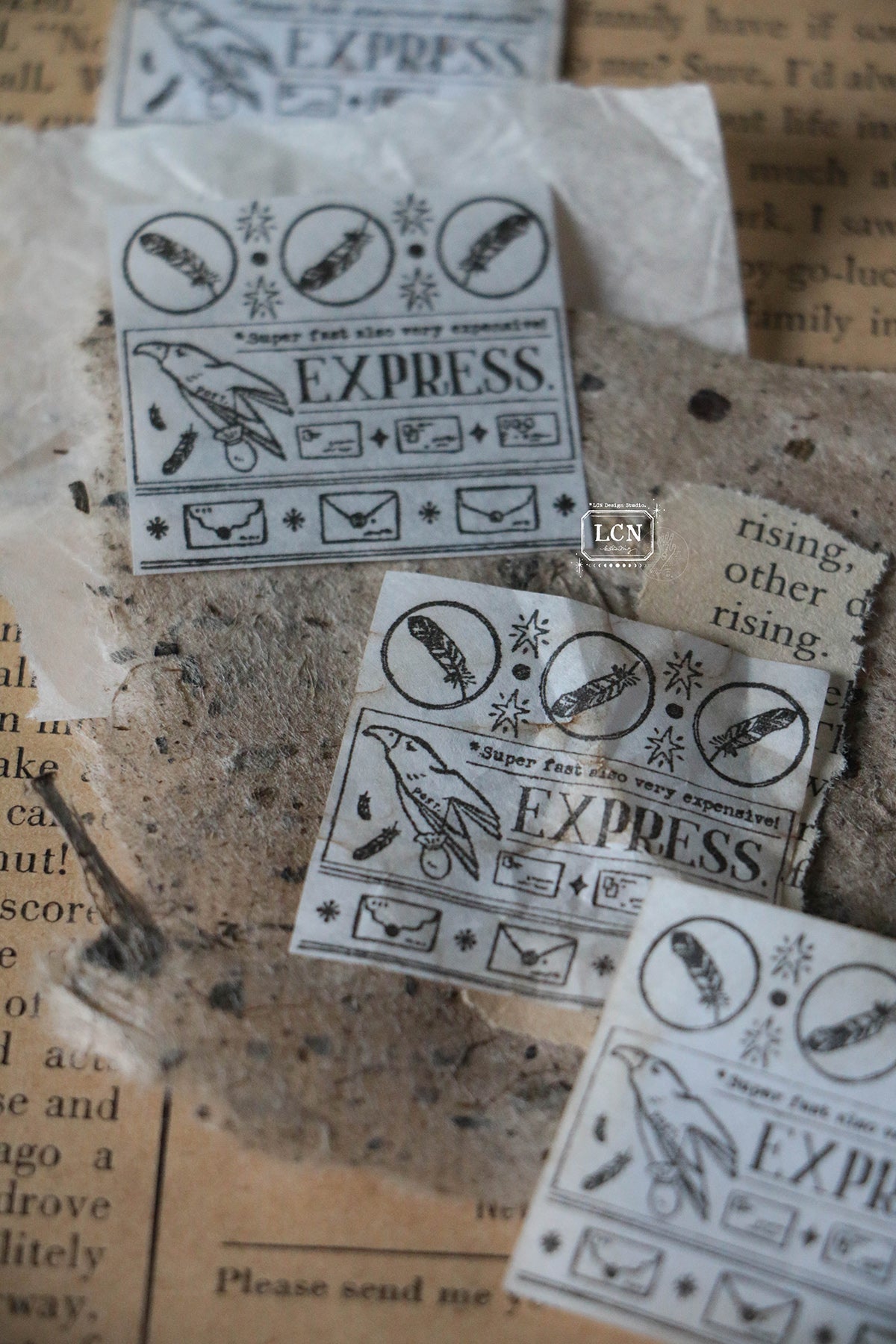 LCN Design Studio: Postal Signs 1 Rubber Stamps Set