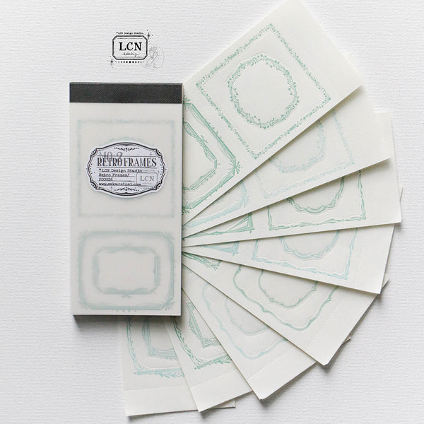 LCN Design Studio: Retro Frames Letterpress Notepad 2