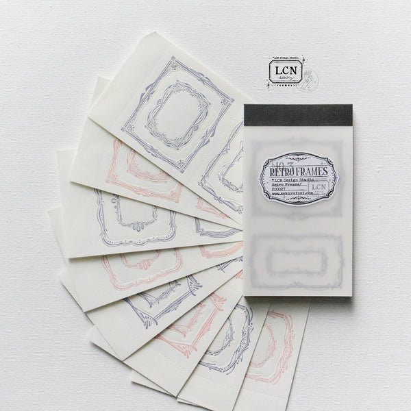 LCN Design Studio: Retro Frames Letterpress Notepad 3