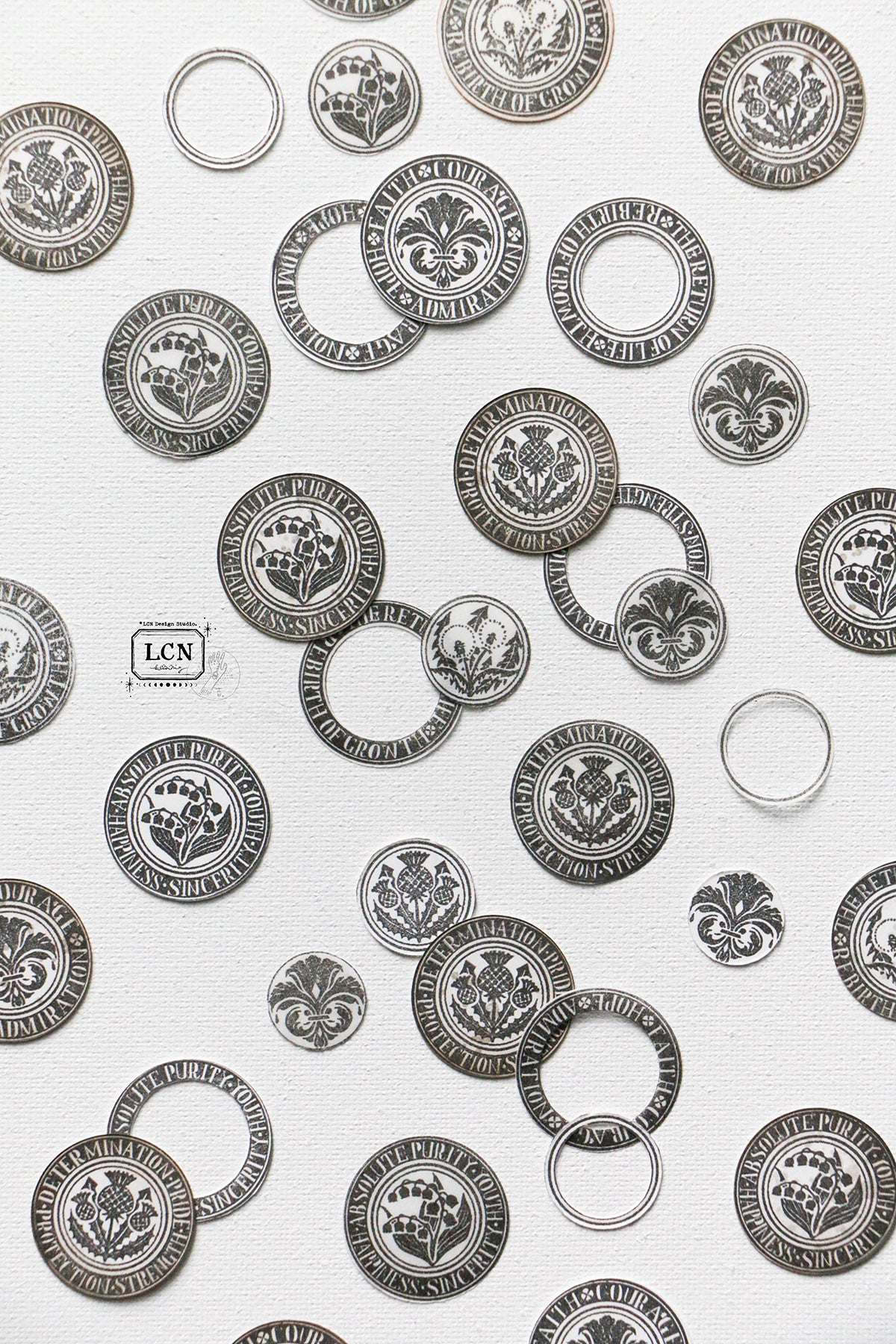 LCN Design Studio: Flower Meanings Rubber Stamps Set