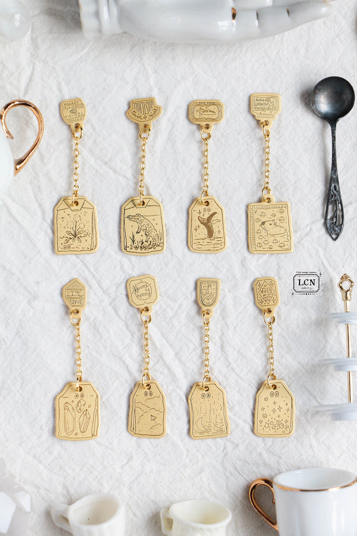 【PRE-ORDER】LCN Design Studio: Fall 2026 Blind Tea Bag Brass Charms