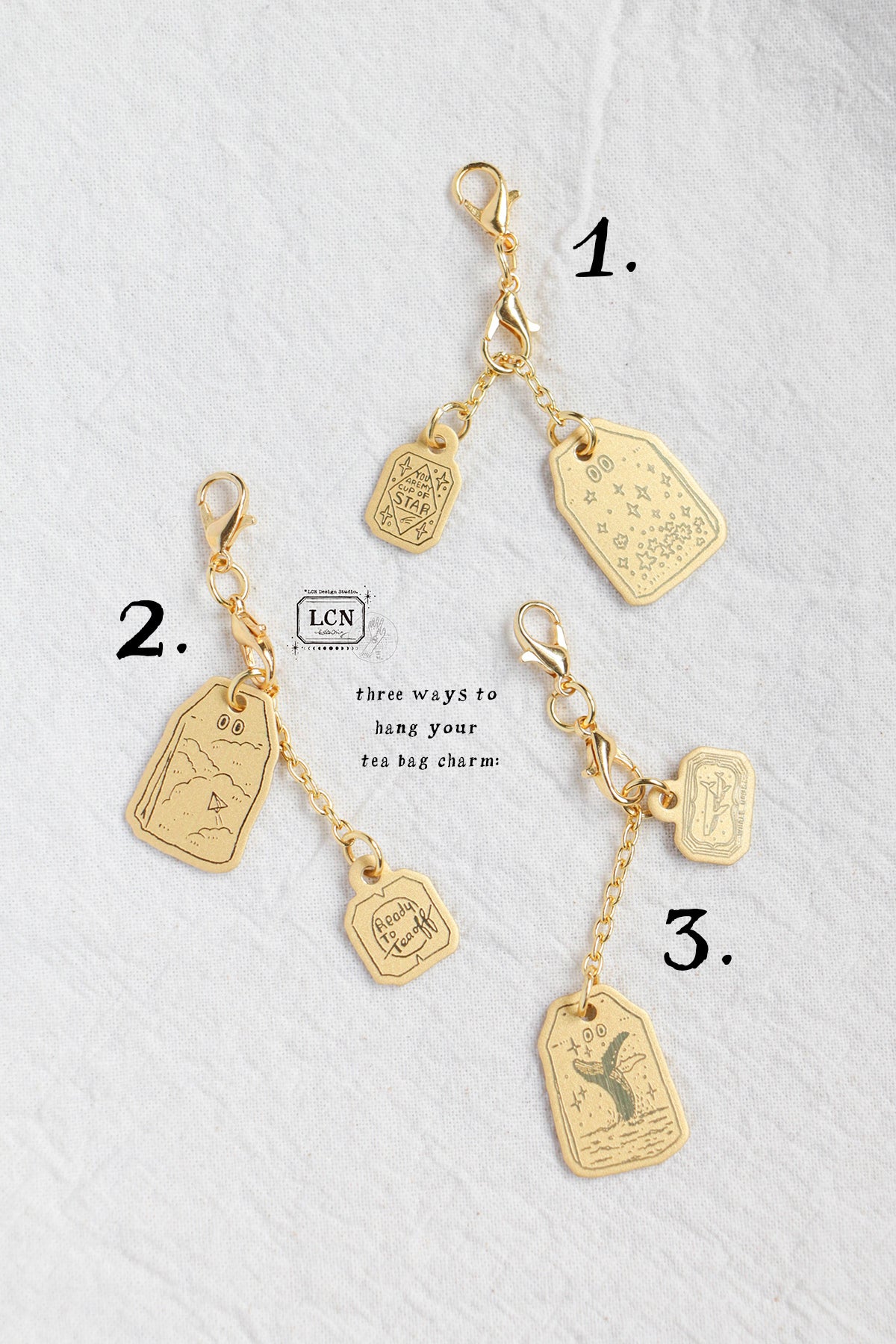 【PRE-ORDER】LCN Design Studio: Fall 2026 Blind Tea Bag Brass Charms