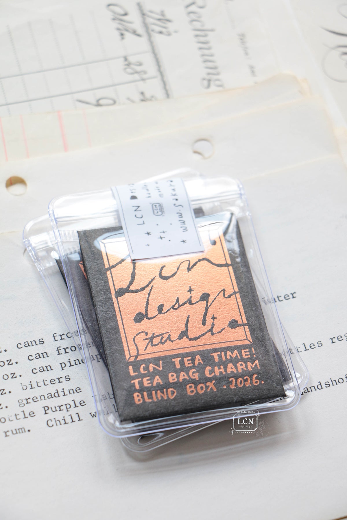 【PRE-ORDER】LCN Design Studio: Fall 2026 Blind Tea Bag Brass Charms