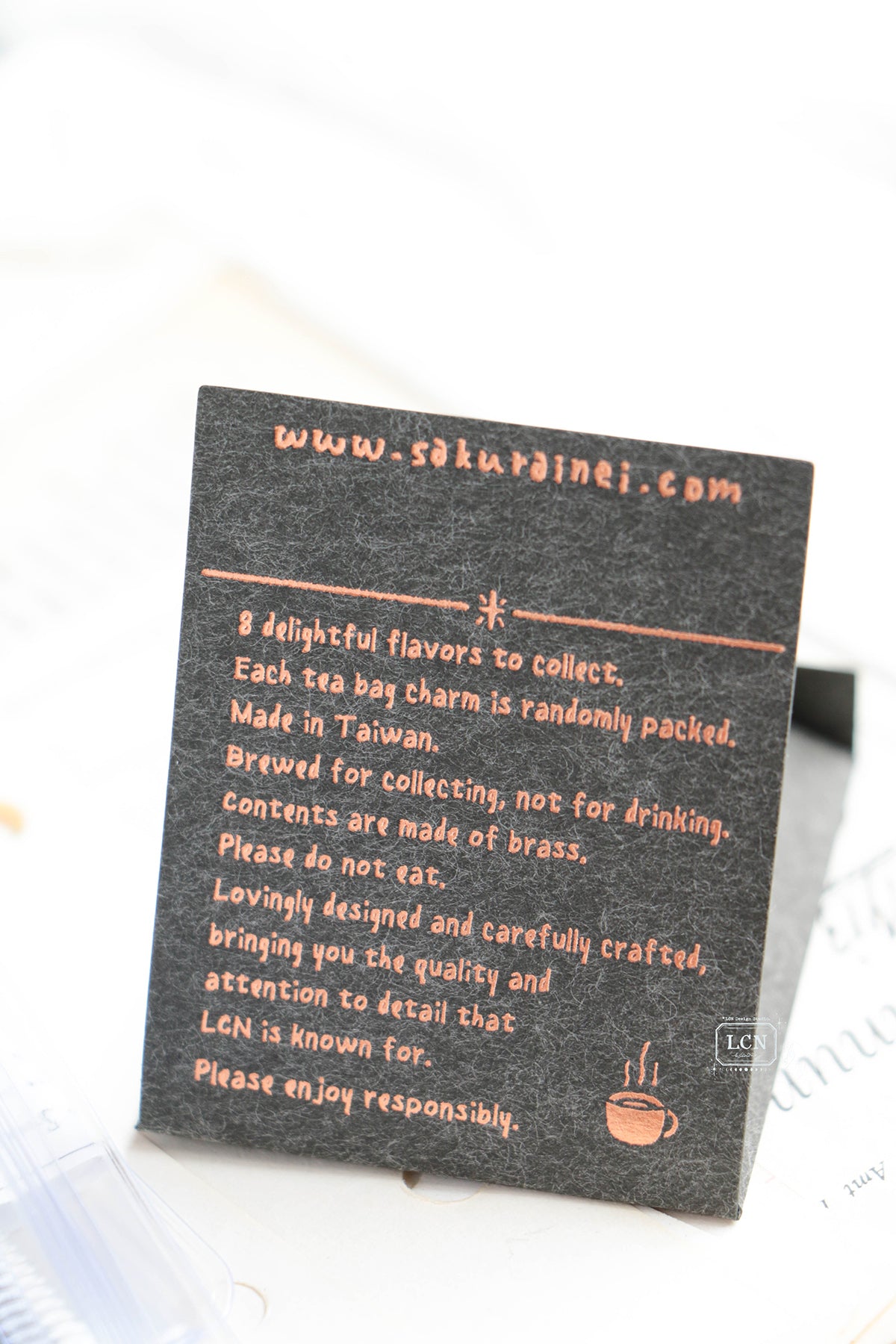 【PRE-ORDER】LCN Design Studio: Fall 2026 Blind Tea Bag Brass Charms