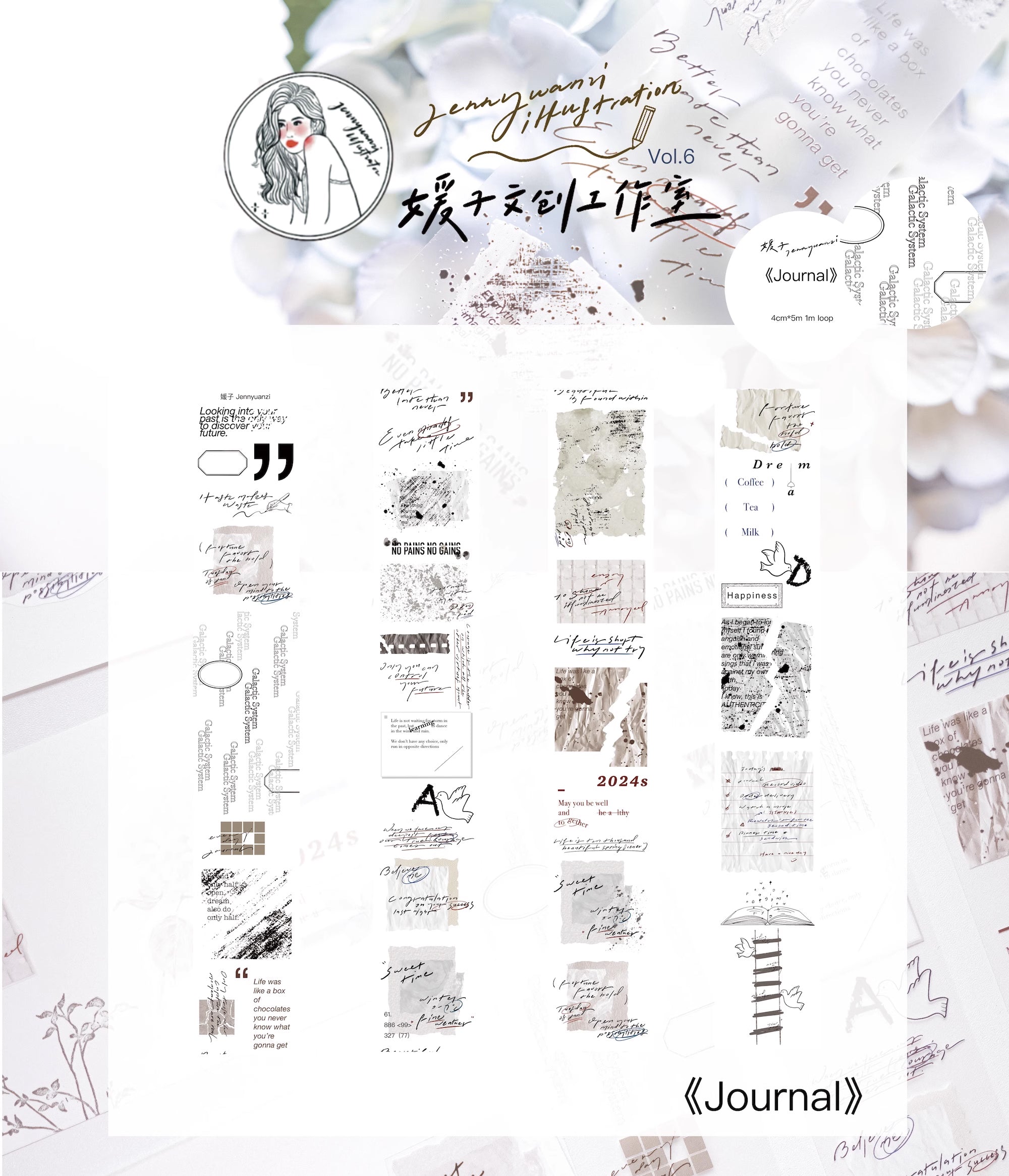Jennyuanzi Masking Tape: Journal