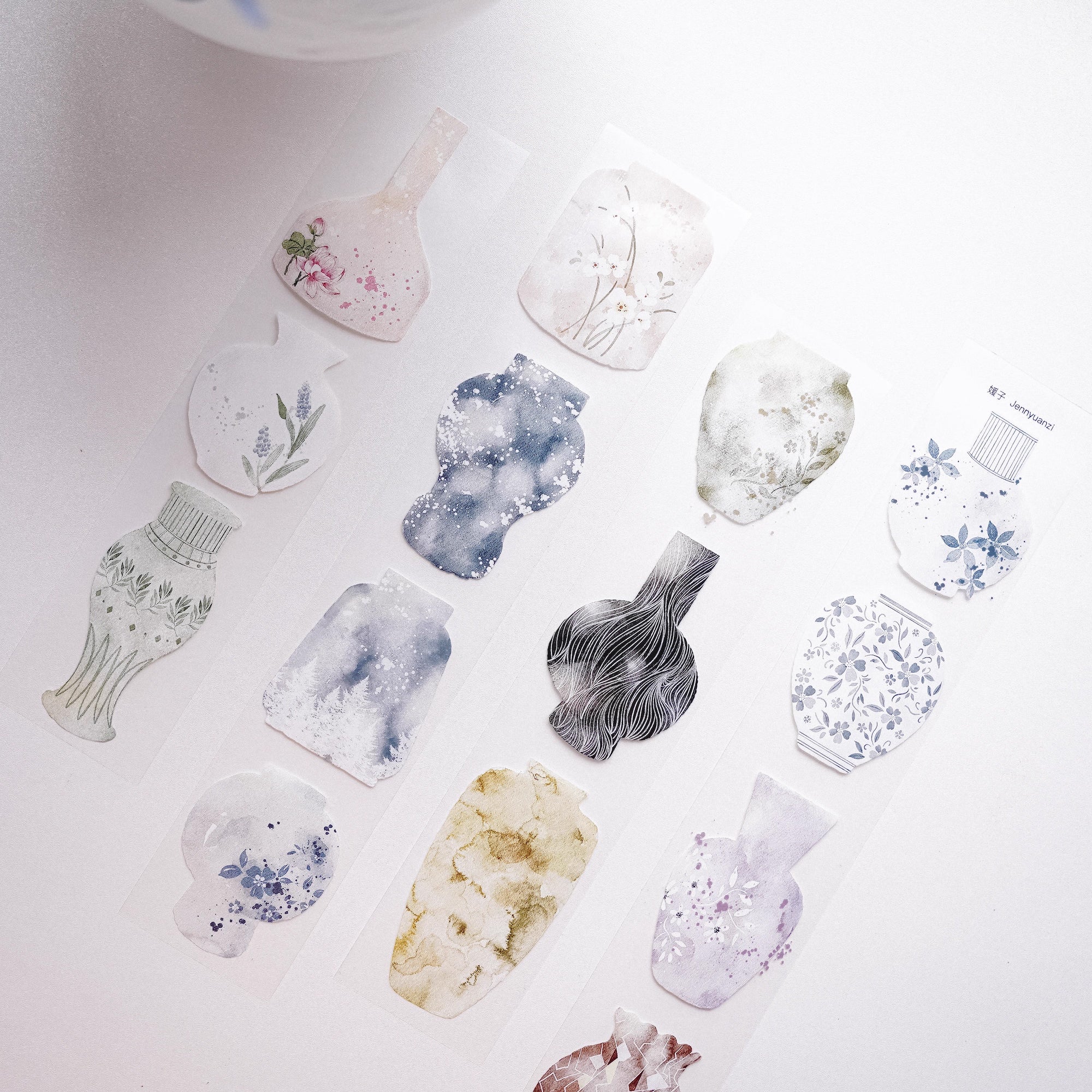 Jennyuanzi Masking Tape: Porcelain