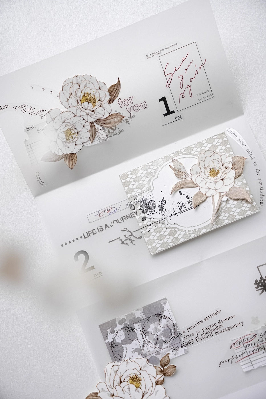 Jennyuanzi Masking Tape: Sepia Letter