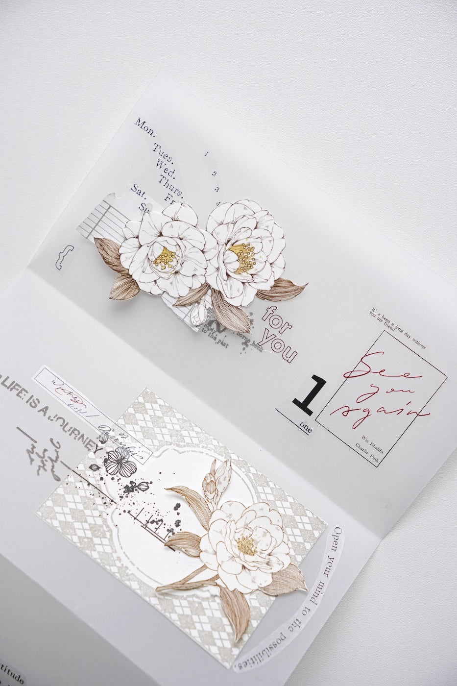 Jennyuanzi Masking Tape: Sepia Letter