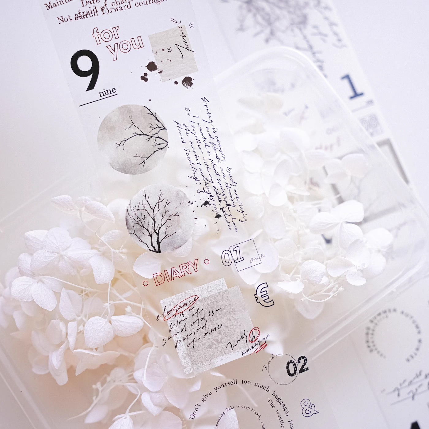 Jennyuanzi Masking Tape: Sepia Letter