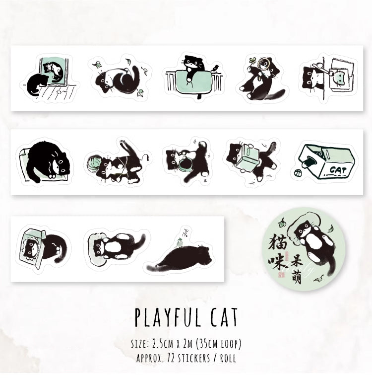 Kitty's Daily Life Kiss-Cut Sticker Tape