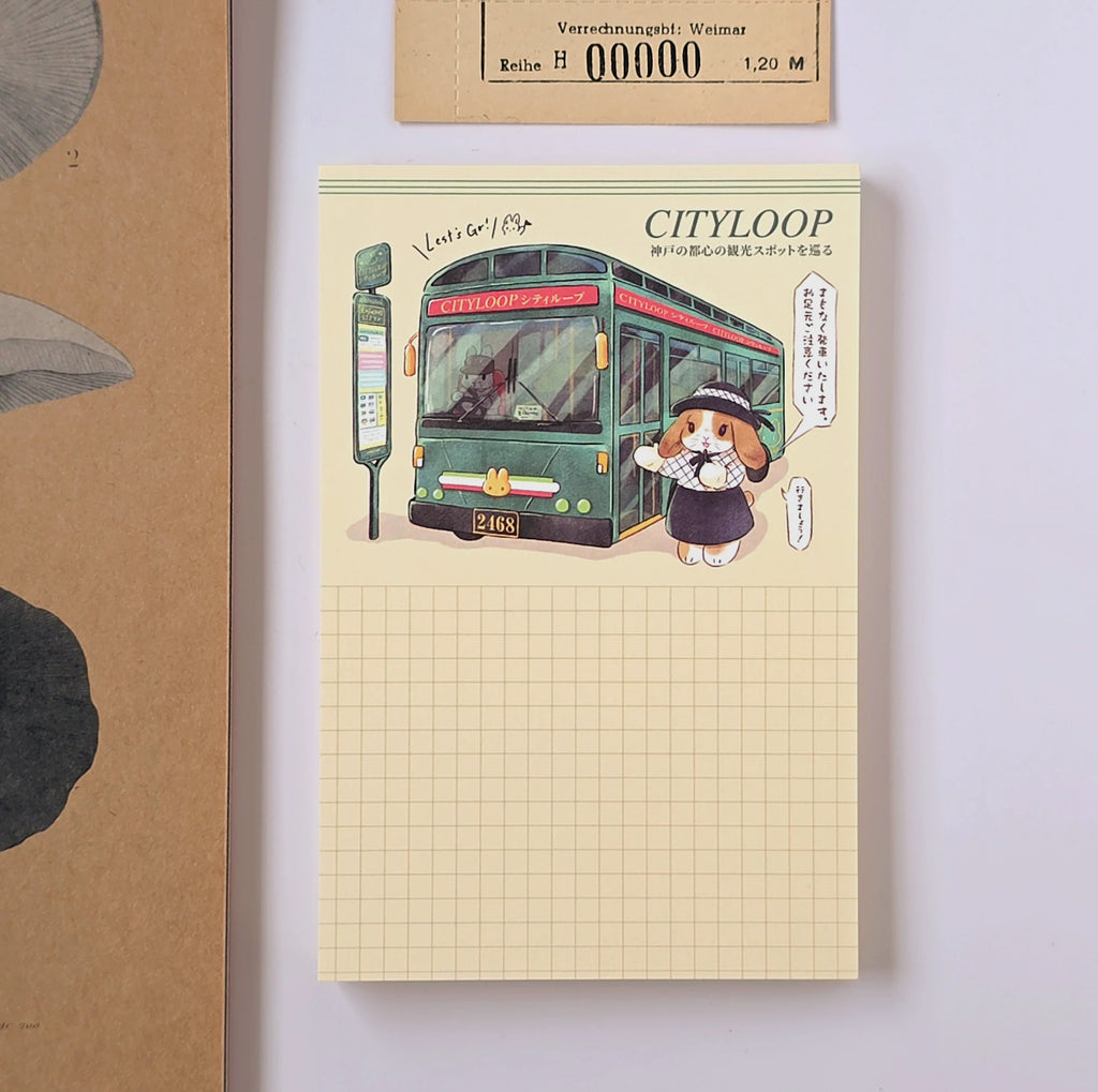 Kumayankee Memo Pad: Kobe City Loop