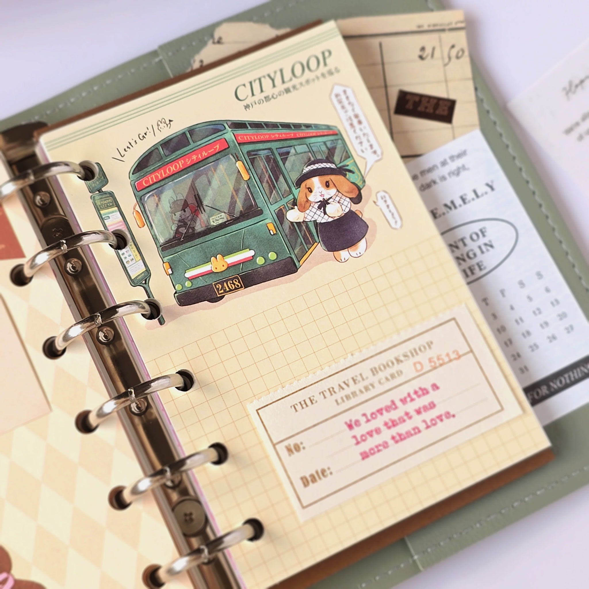 Kumayankee Memo Pad: Kobe City Loop