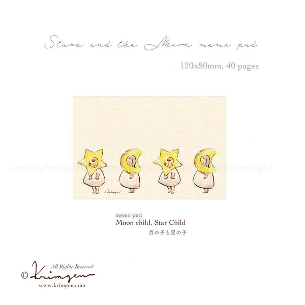 Krimgen Memo Pad: Moon Child, Star Child