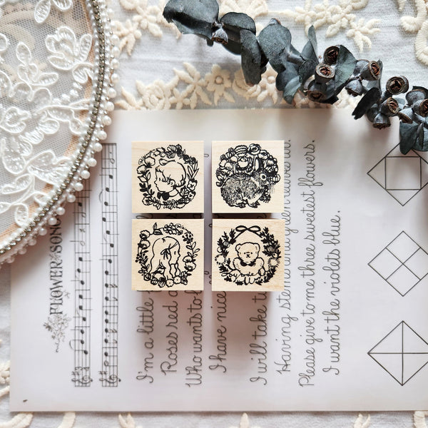 Krimgen Rubber Stamp: Wreath Series