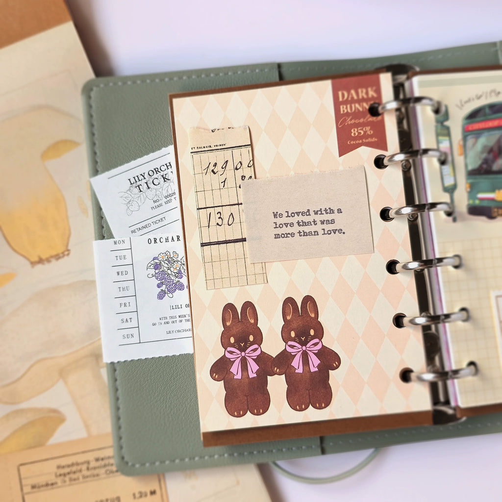 Kumayankee Memo Pad: Dark Chocolate Bunny