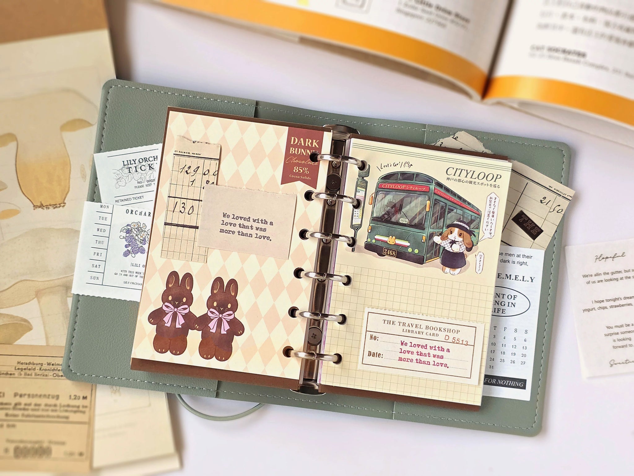 Kumayankee Memo Pad: Dark Chocolate Bunny