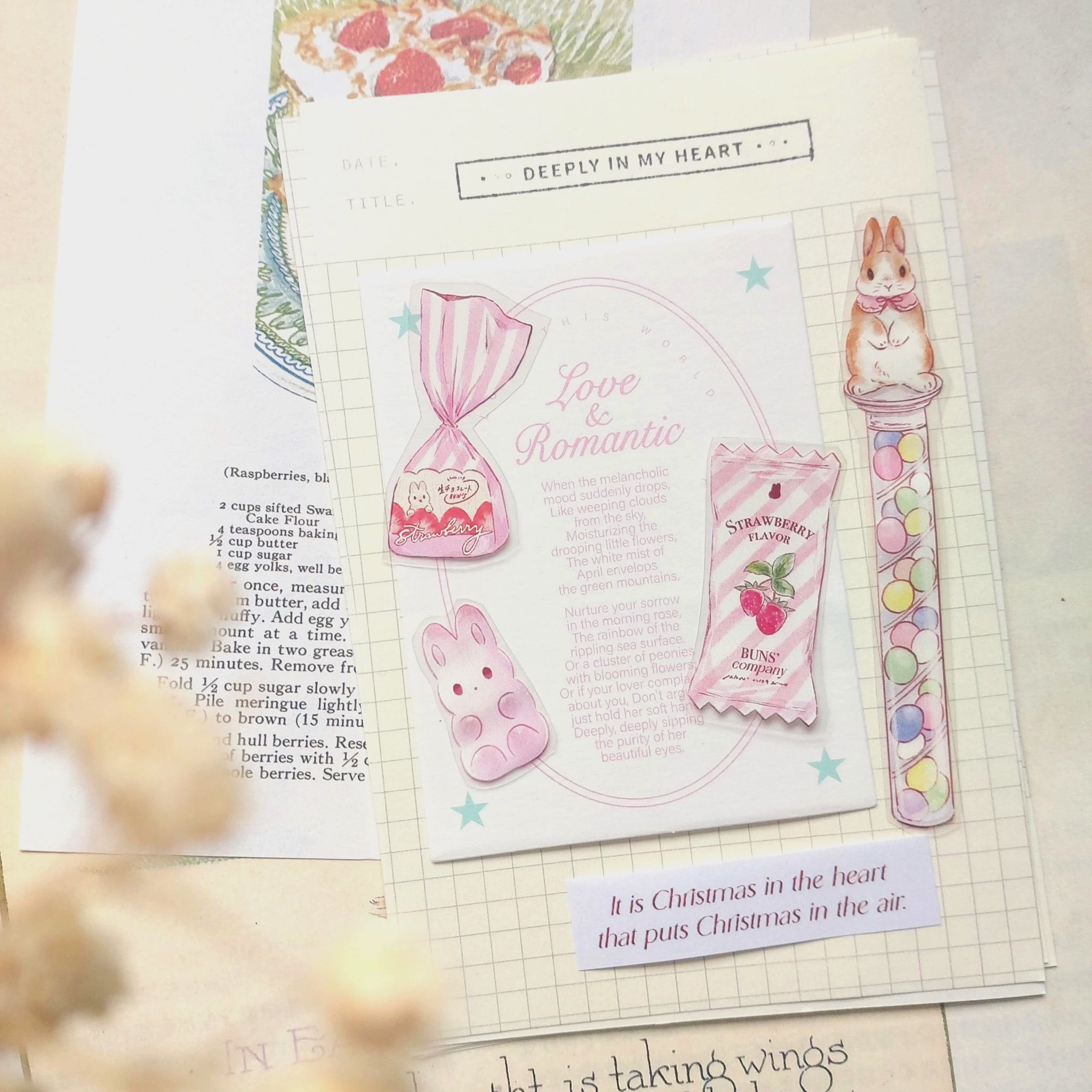 Kumayankee PET Sticker Roll: Bun's Sweet Factory