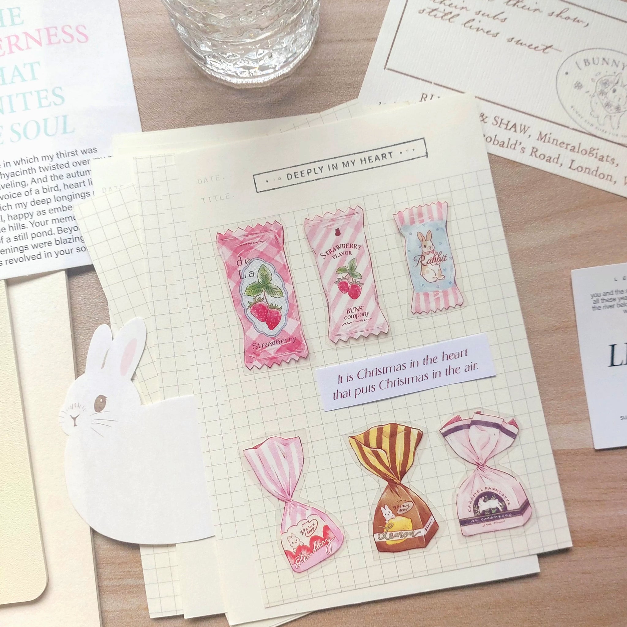 Kumayankee PET Sticker Roll: Bun's Sweet Factory