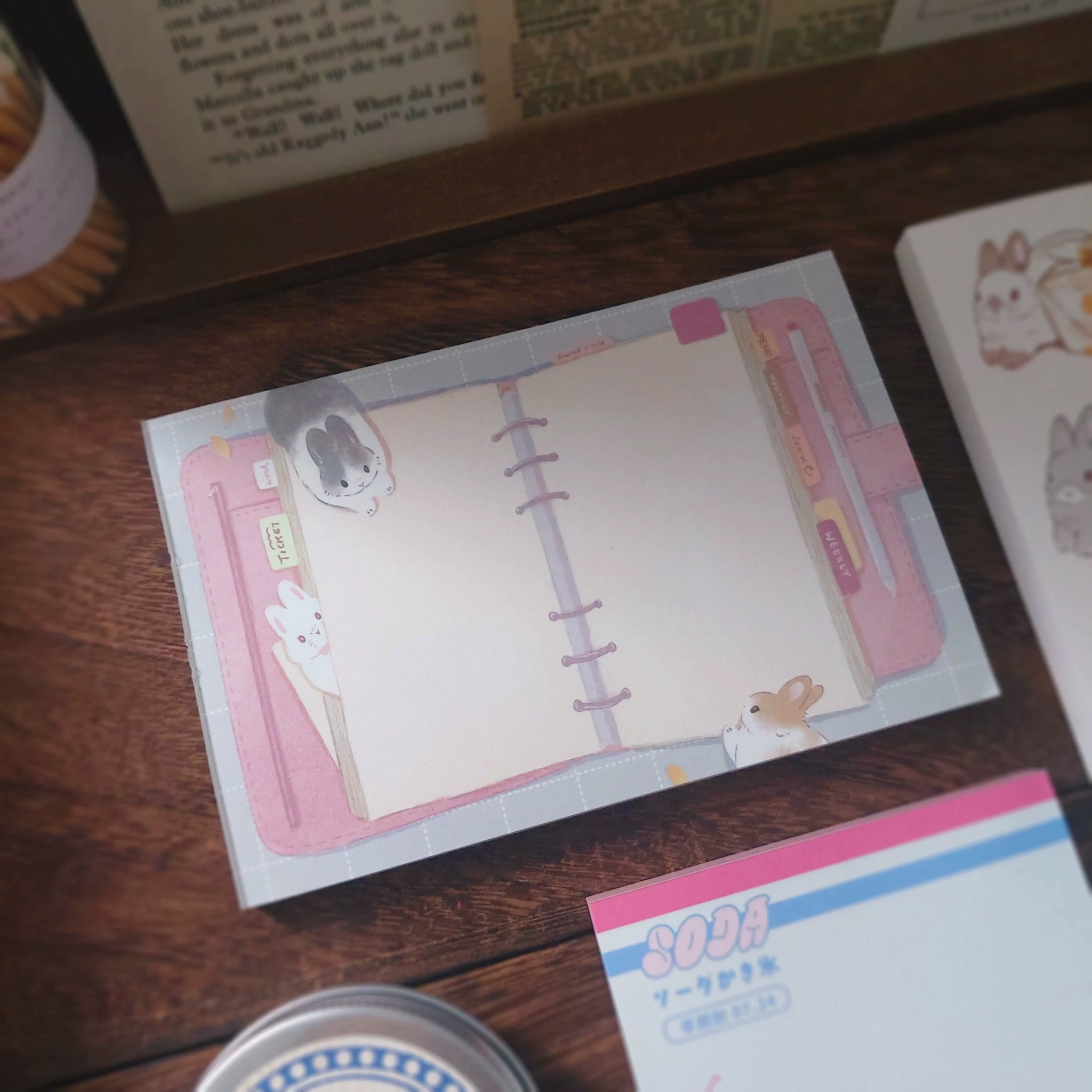 Kumayankee Memo Pad: Bunny Journal