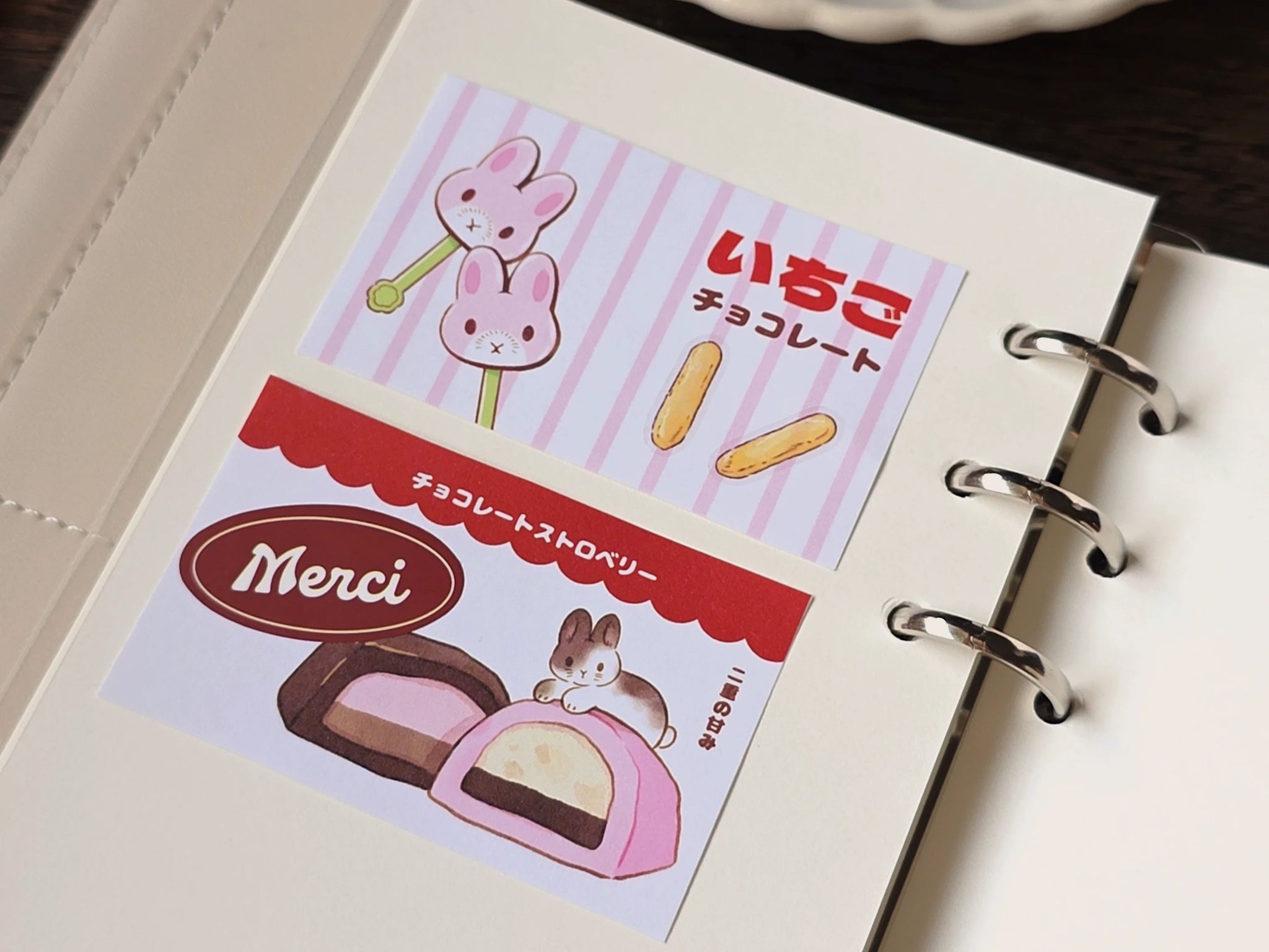 Kumayankee Sticker Roll: Strawberry Chocolate