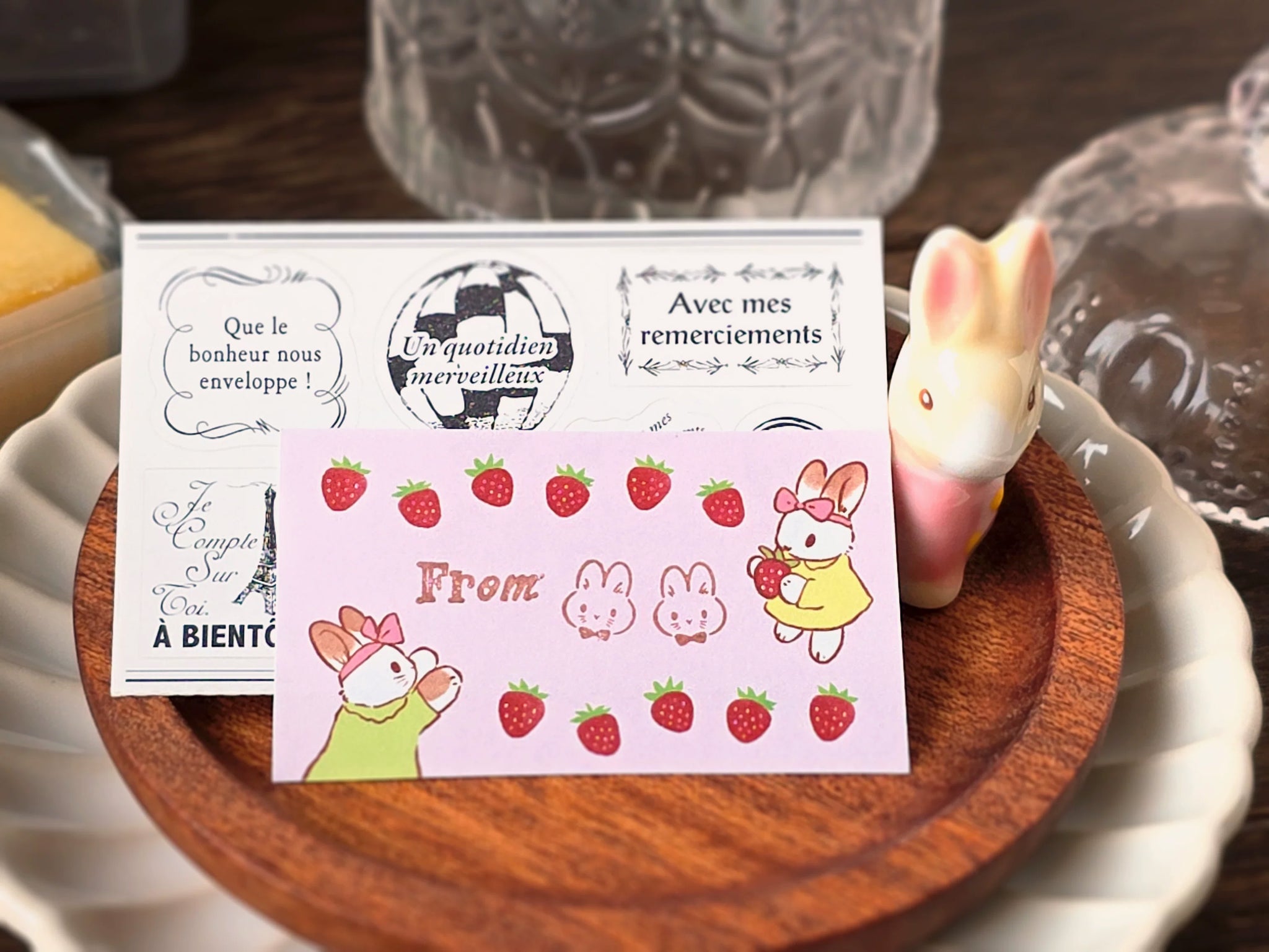 Kumayankee Sticker Roll: Strawberry Chocolate