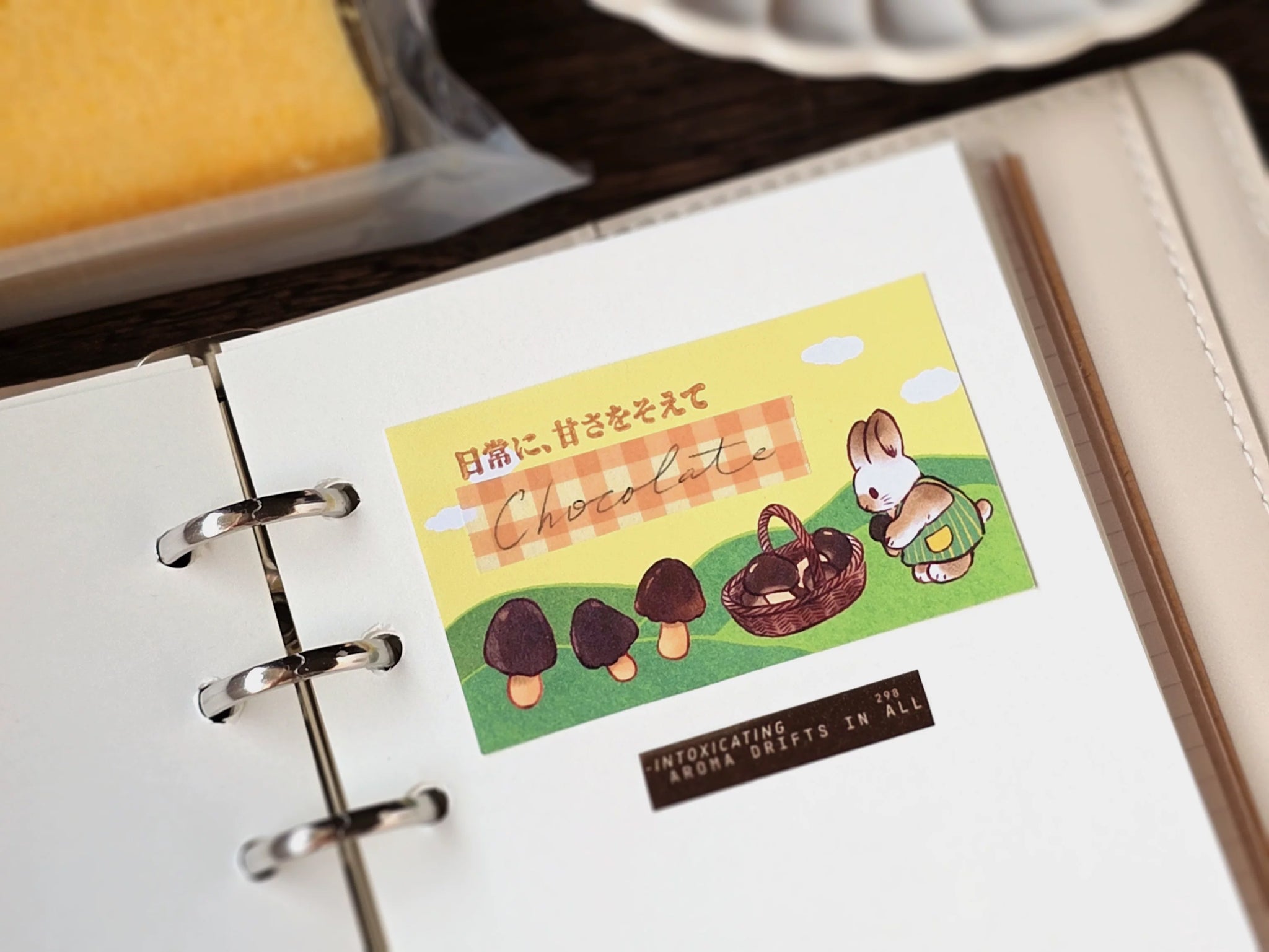 Kumayankee Sticker Roll: Strawberry Chocolate