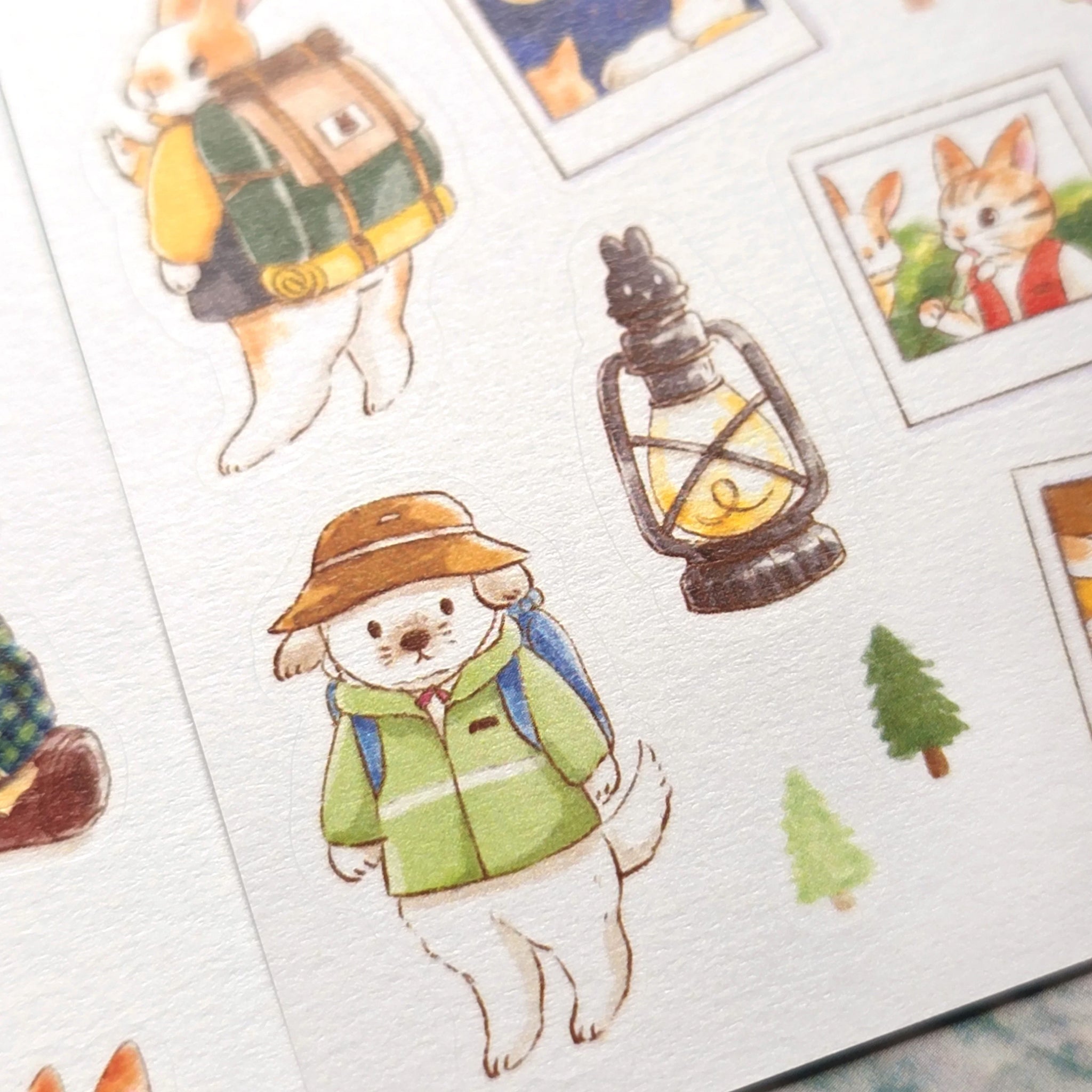 Kumayankee Sticker Sheet: Camping