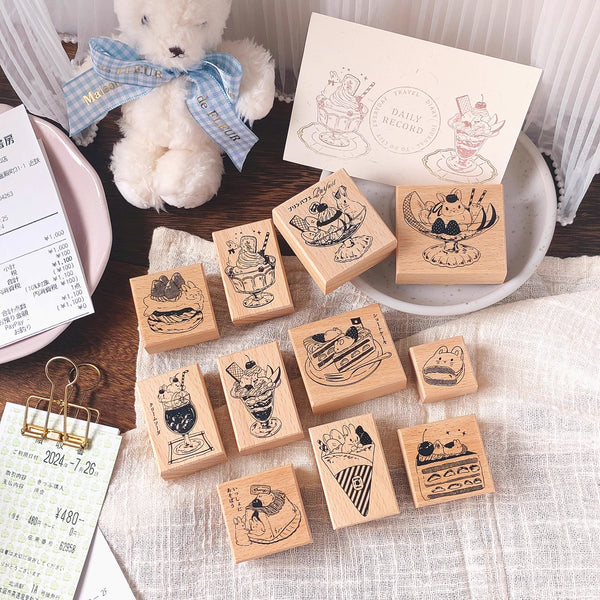 Kumayankee Stamp: Moon Rabbit's Tea Parlor