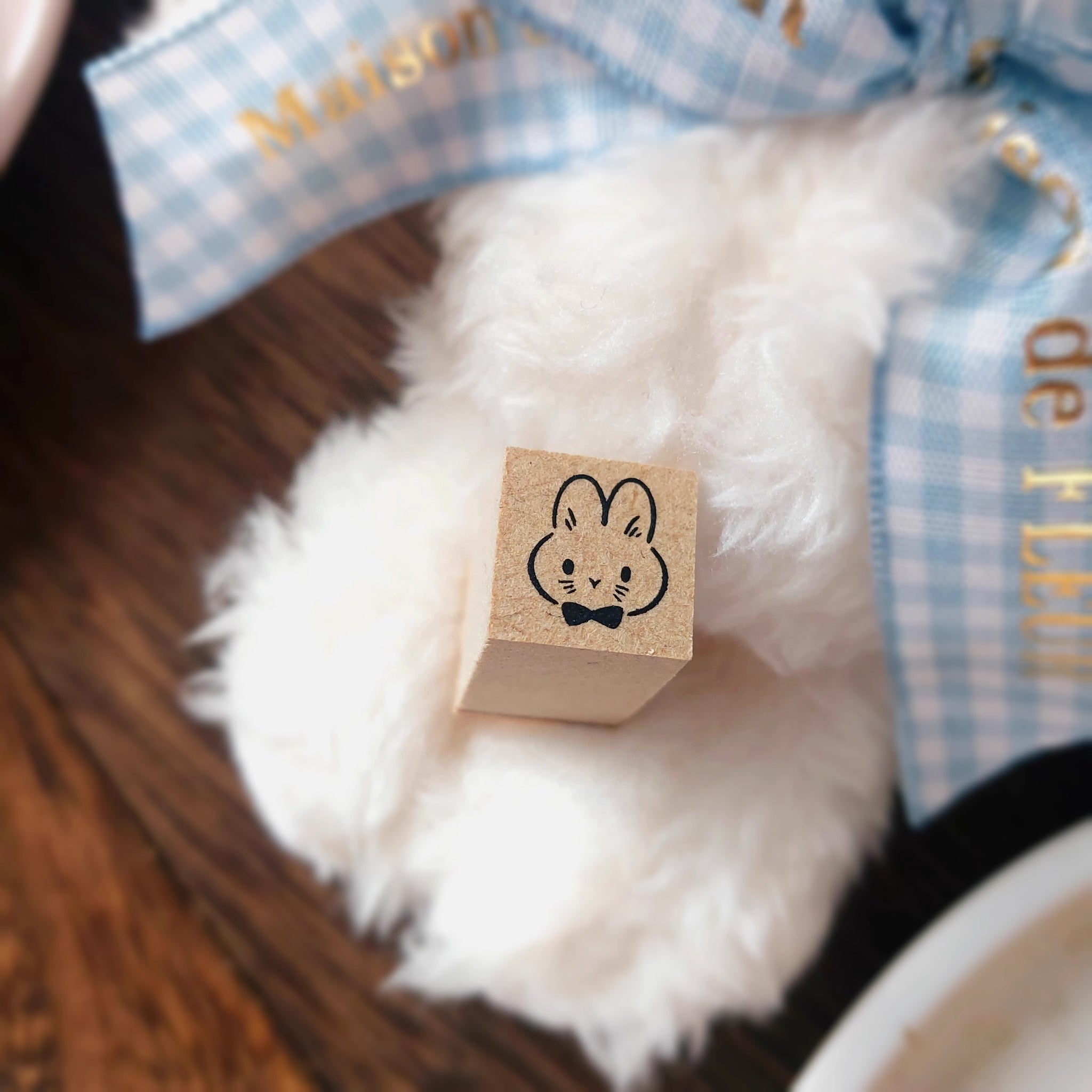 Kumayankee Stamp: Moon Rabbit's Tea Parlor