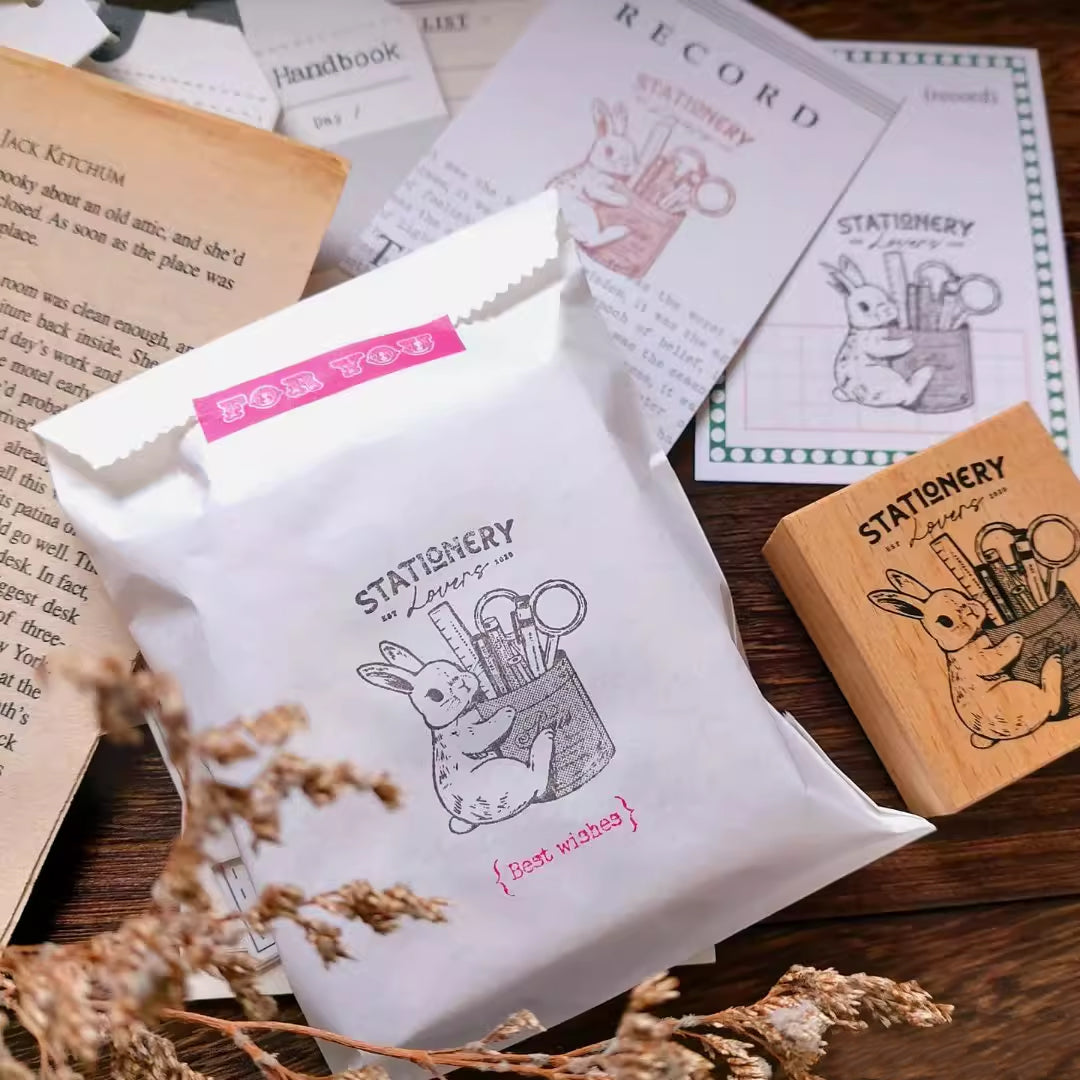 Kumayankee Stamp: Stationery Lover