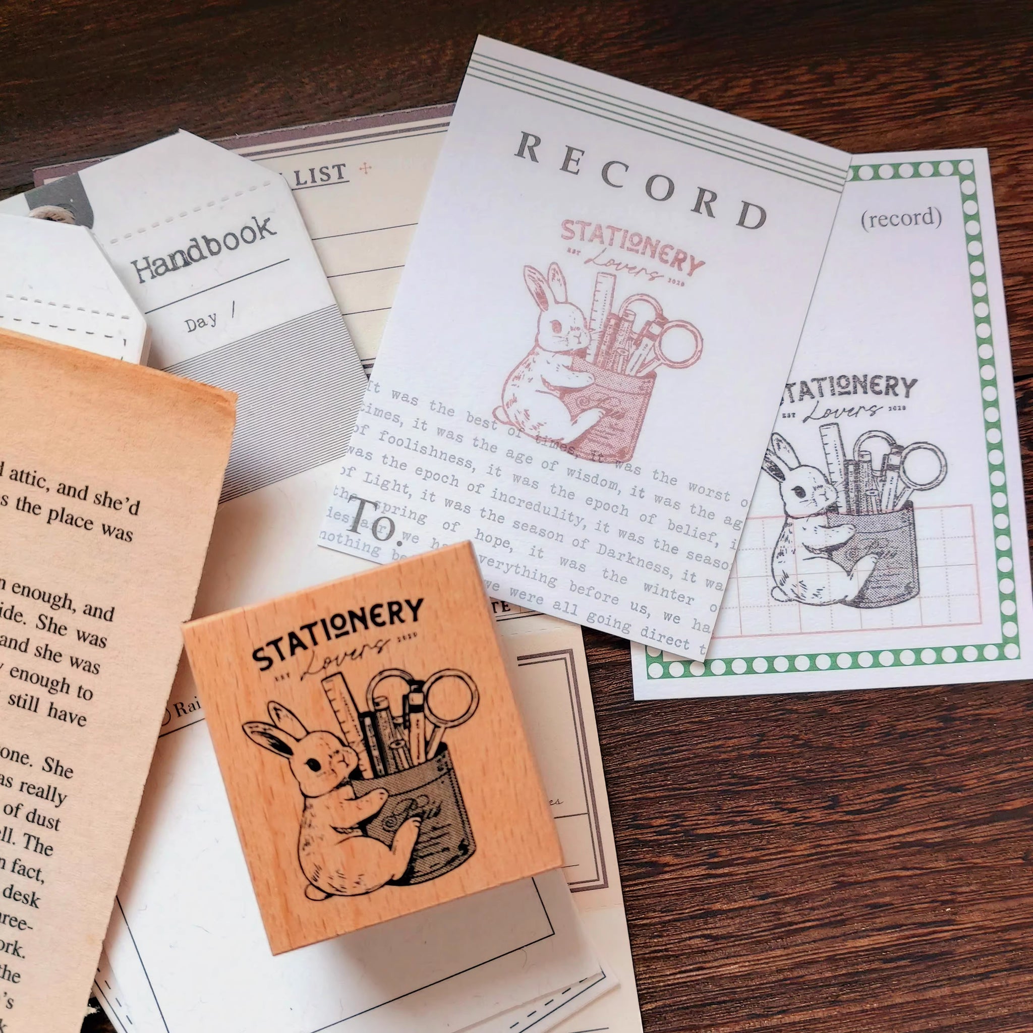 Kumayankee Stamp: Stationery Lover