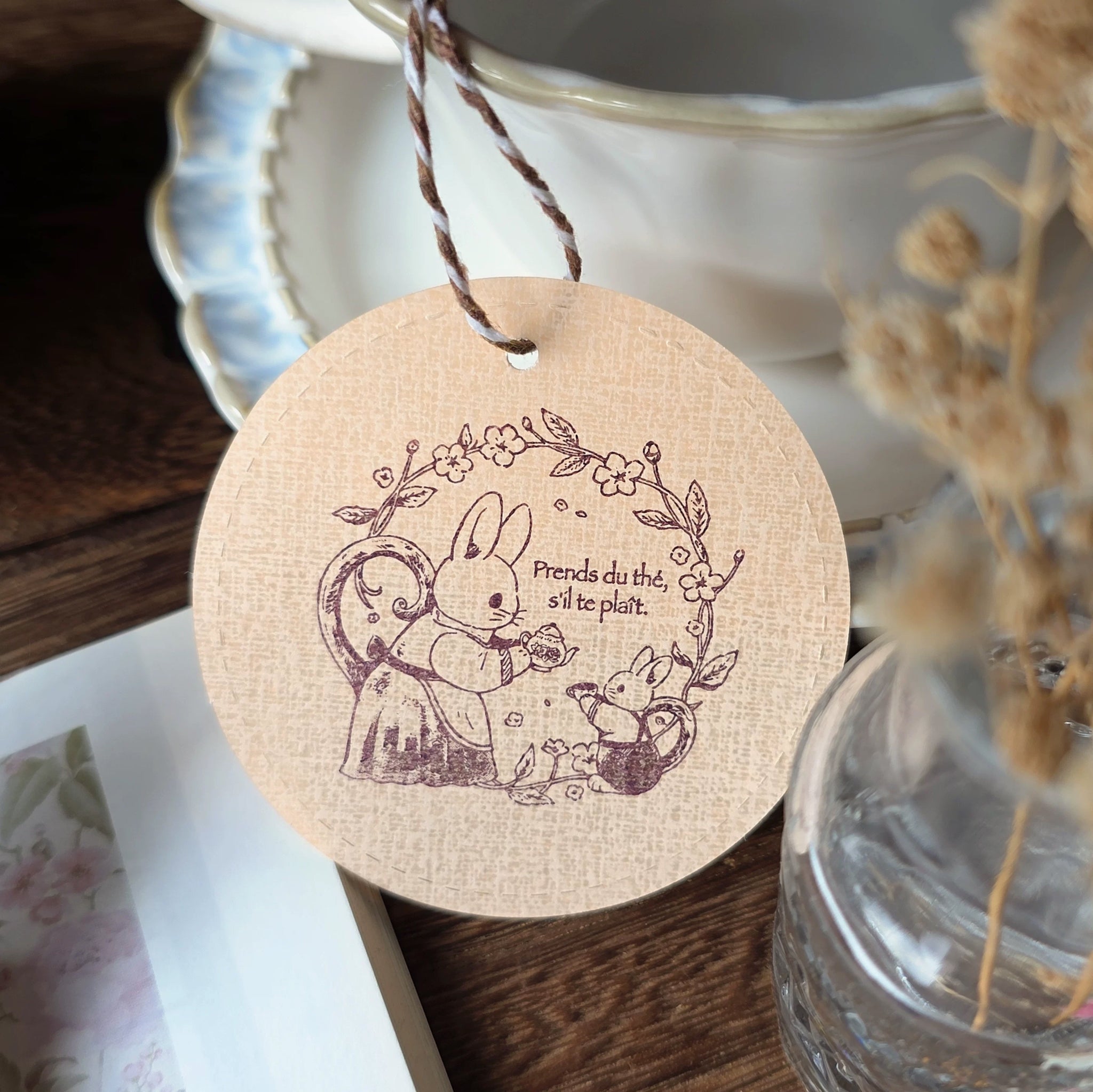 Kumayankee Stamp: Bunny Teapot