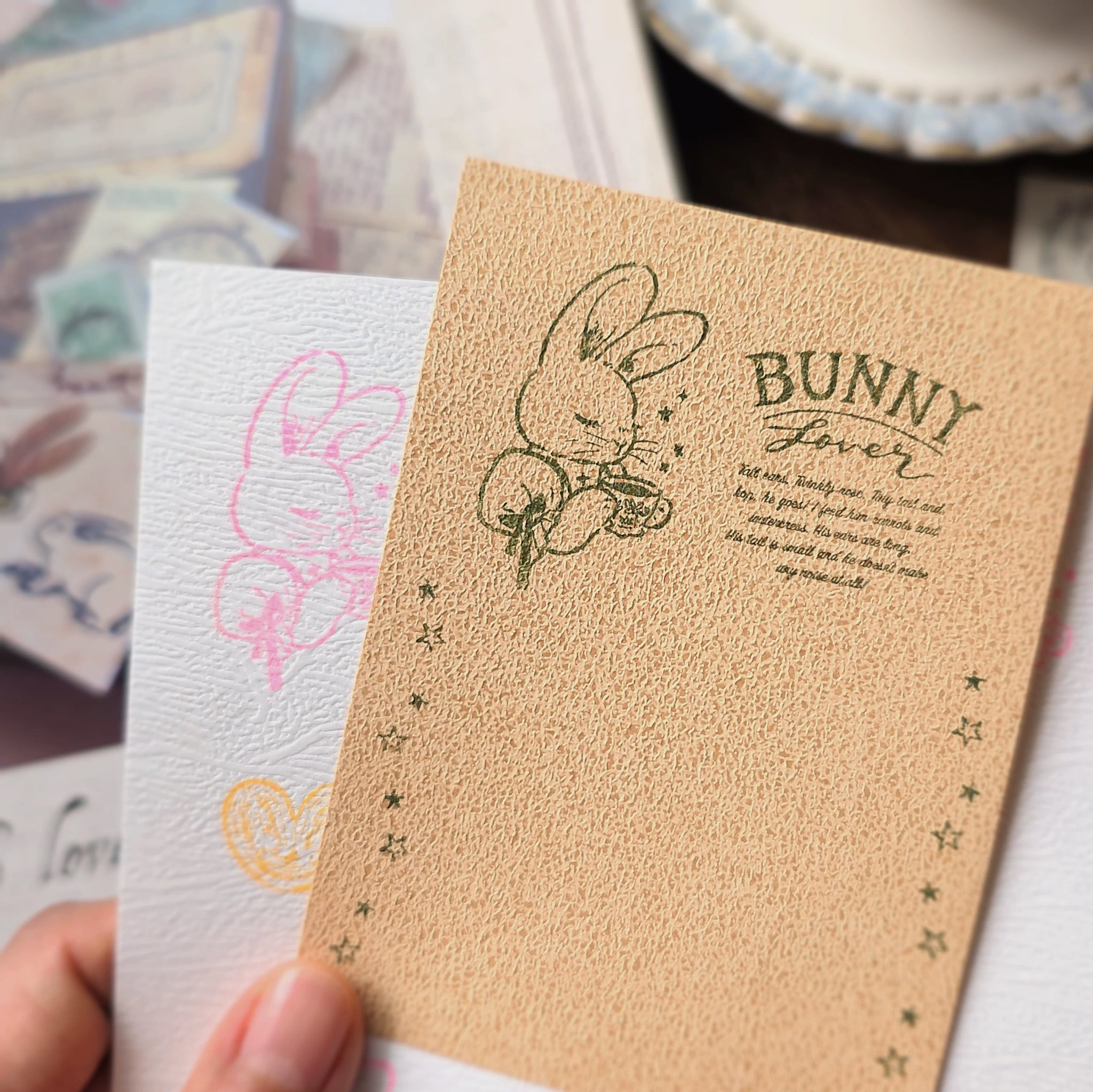 Kumayankee Stamp: Bunny Teapot