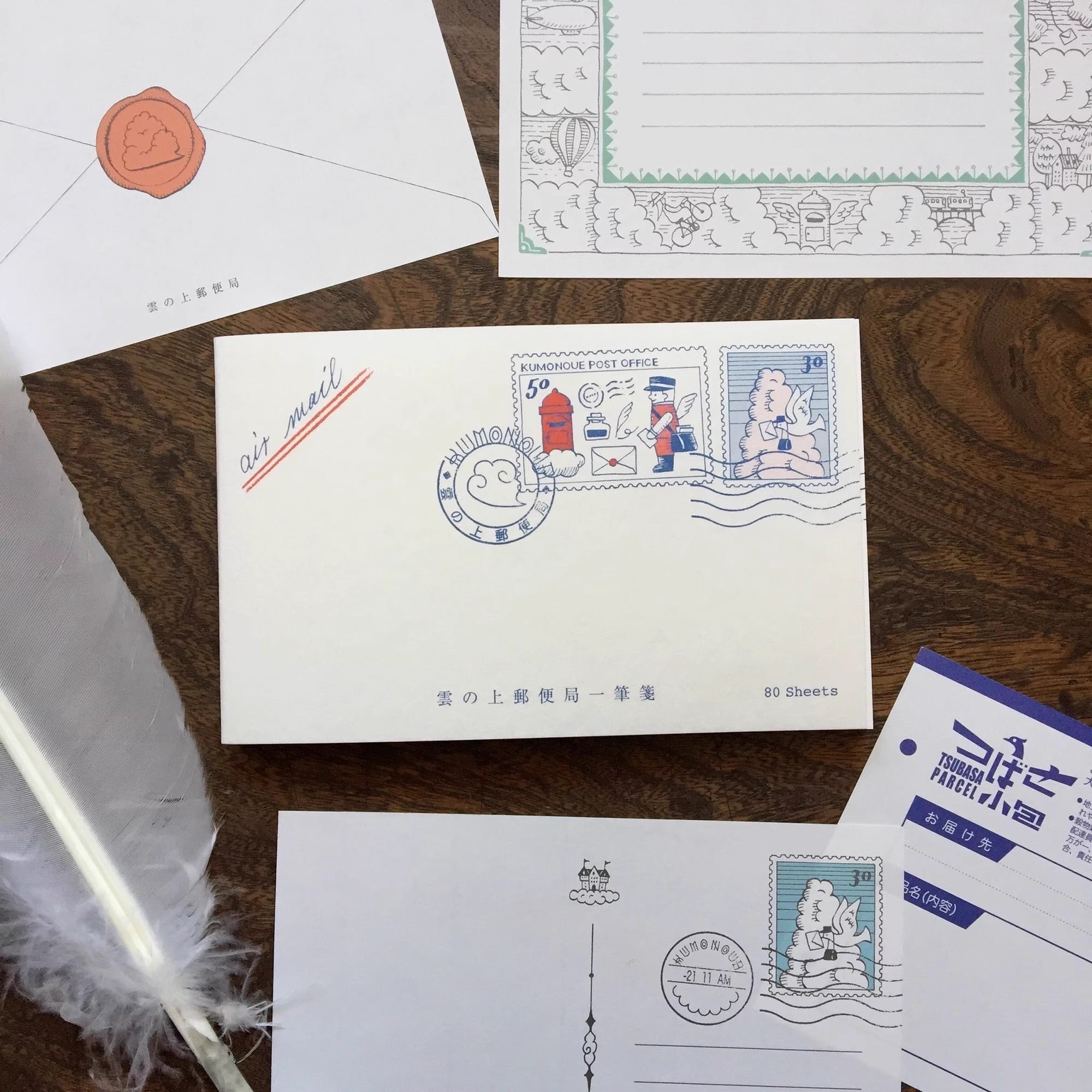 Post Office Paper Kyupodo Memo Paper: Post Office Above the Clouds – Papergame