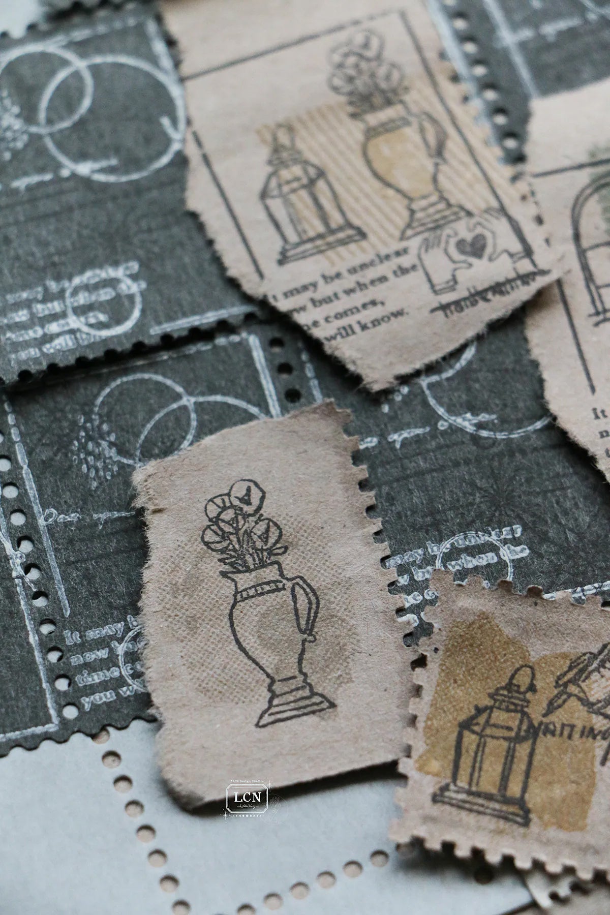 LCN Design Studio: Corner View Rubber Stamps Set