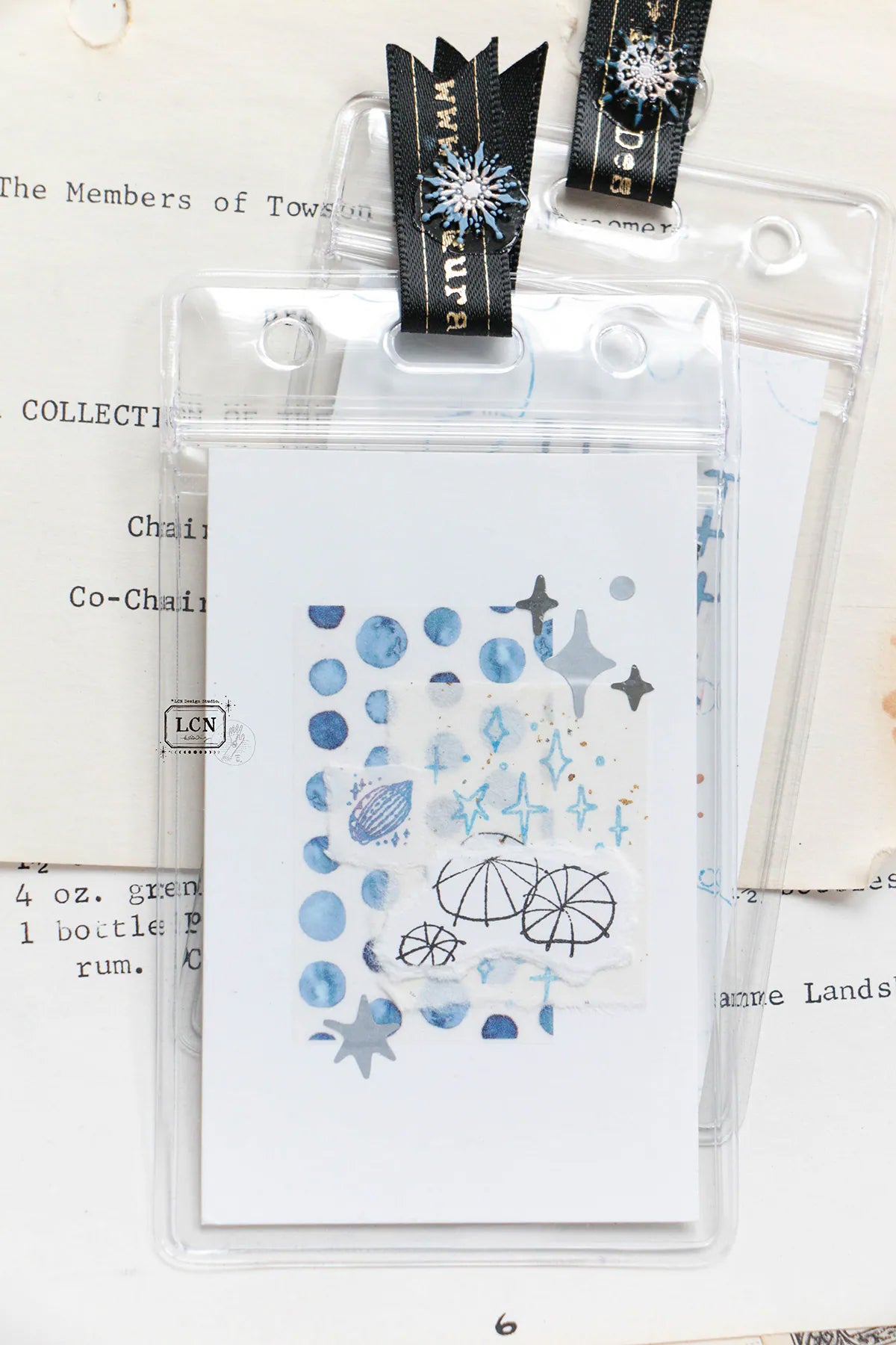 LCN Design Studio: Corner View Rubber Stamps Set