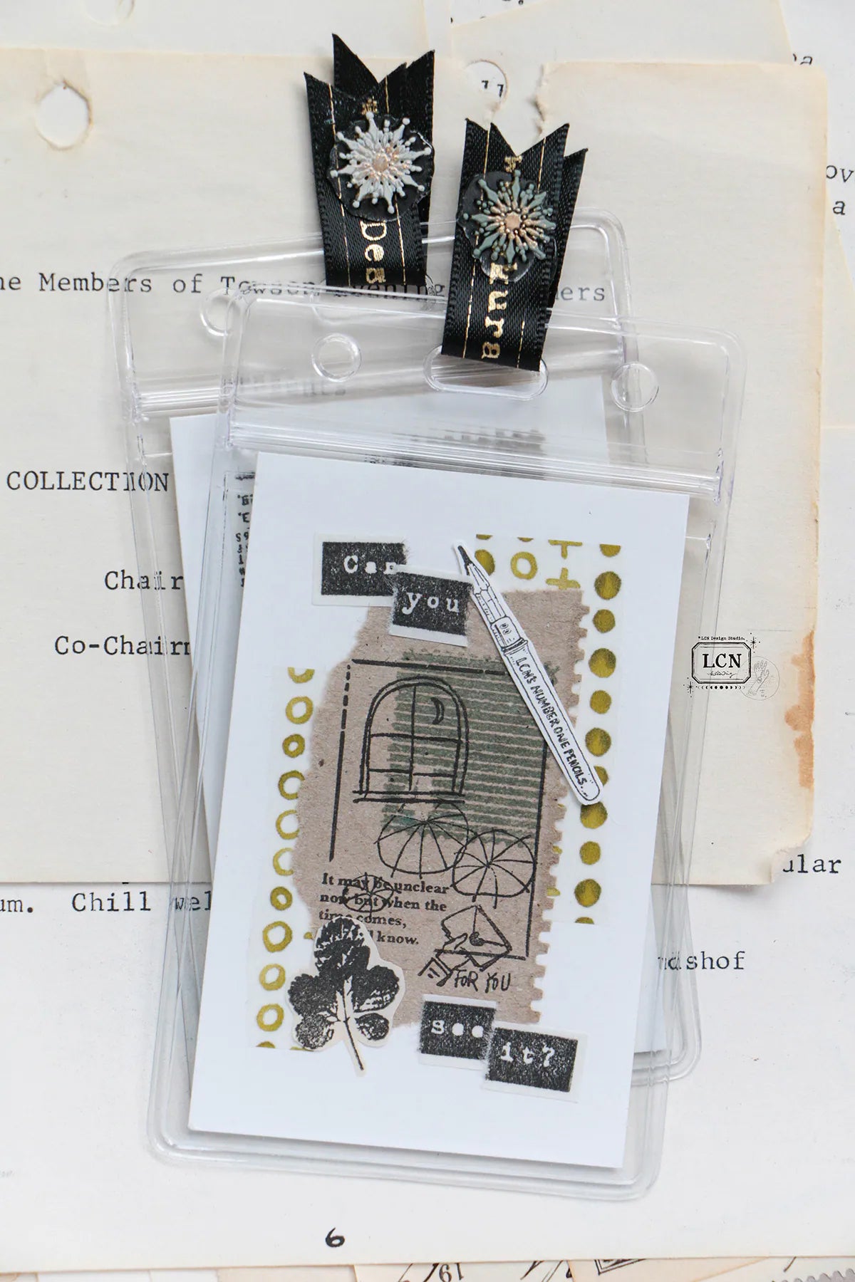 LCN Design Studio: Corner View Rubber Stamps Set