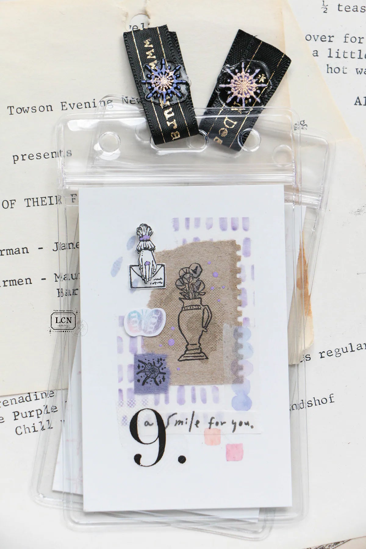 LCN Design Studio: Corner View Rubber Stamps Set