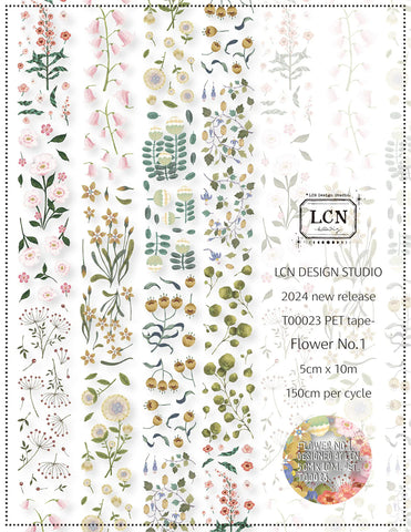 LCN Design Studio: Flower NO. 1 Masking Tape