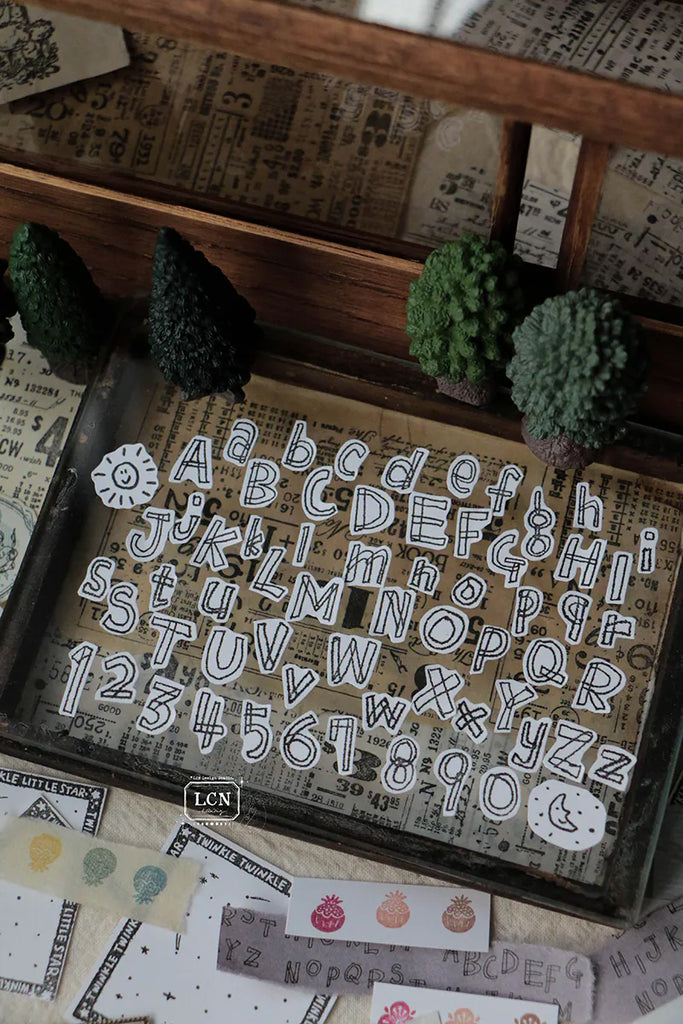 LCN Design Studio: Hand Drawn Alphabet Cling Stamp