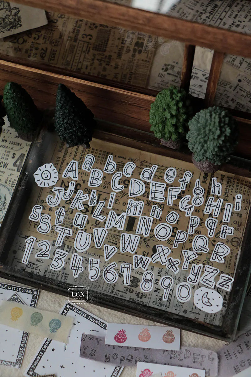 LCN Design Studio: Hand Drawn Alphabet Cling Stamp