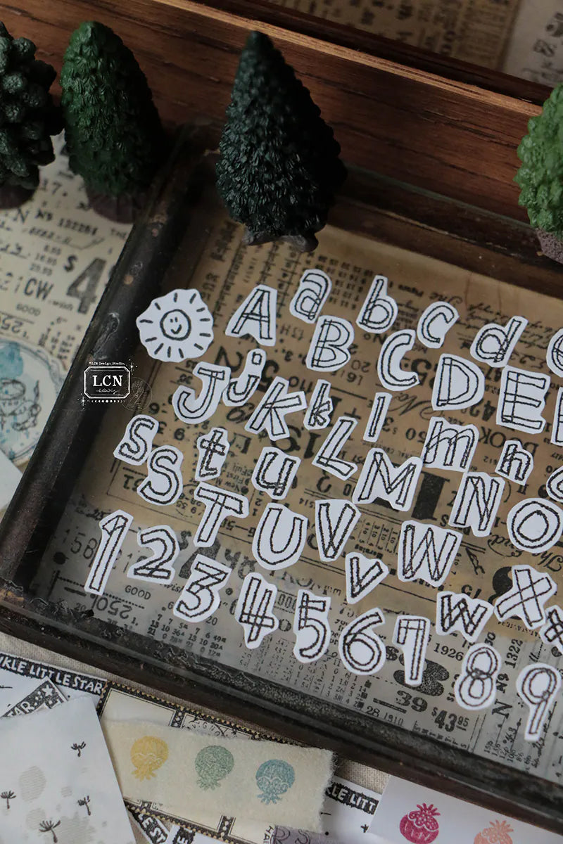 LCN Design Studio: Hand Drawn Alphabet Cling Stamp