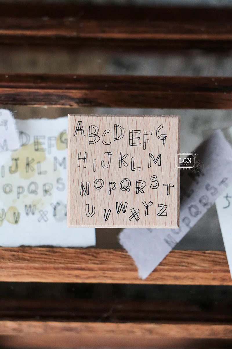 LCN Design Studio: Hand Drawn Alphabet Stamp