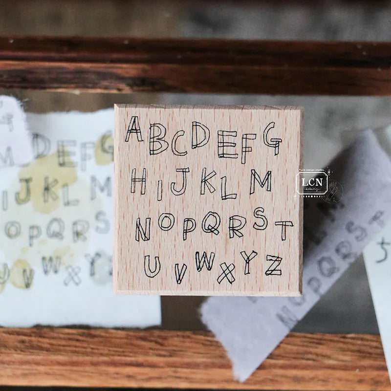 LCN Design Studio: Hand Drawn Alphabet Stamp