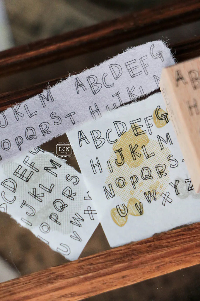 LCN Design Studio: Hand Drawn Alphabet Stamp