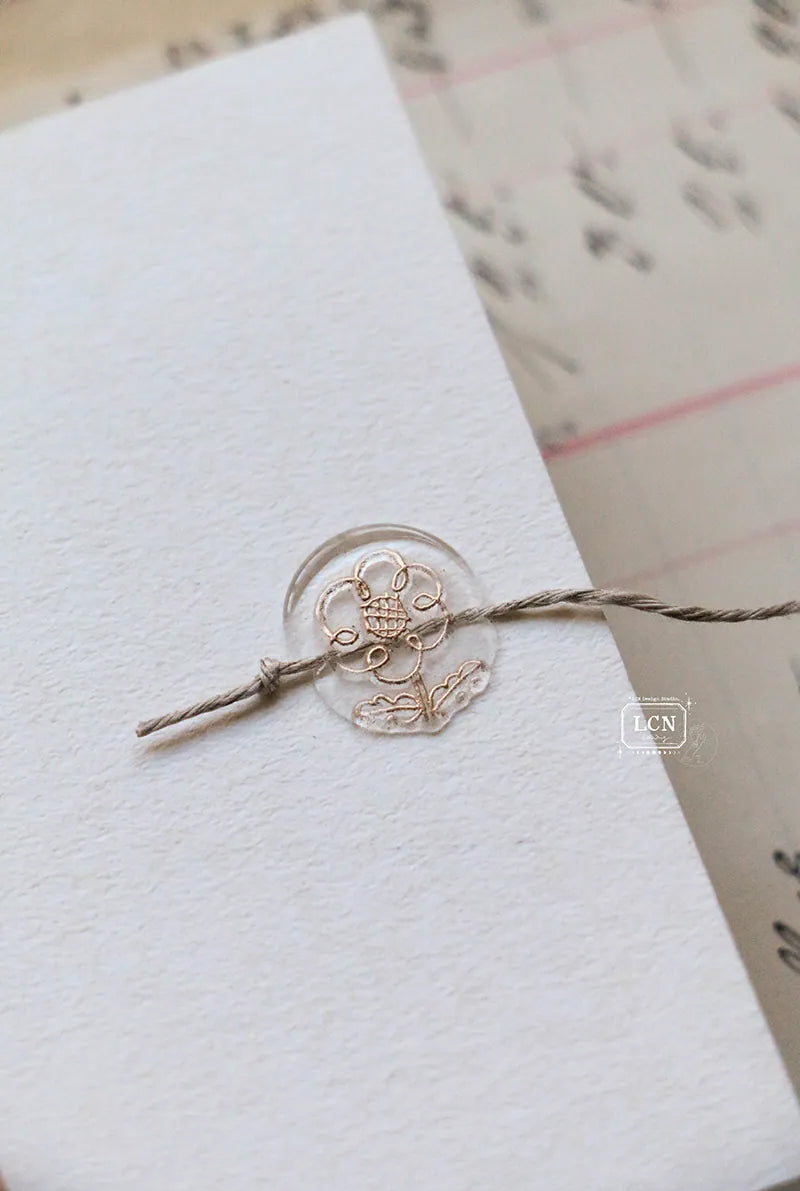 LCN Design Studio: Hand Drawn Flowers Mini Wax Seal Stamps