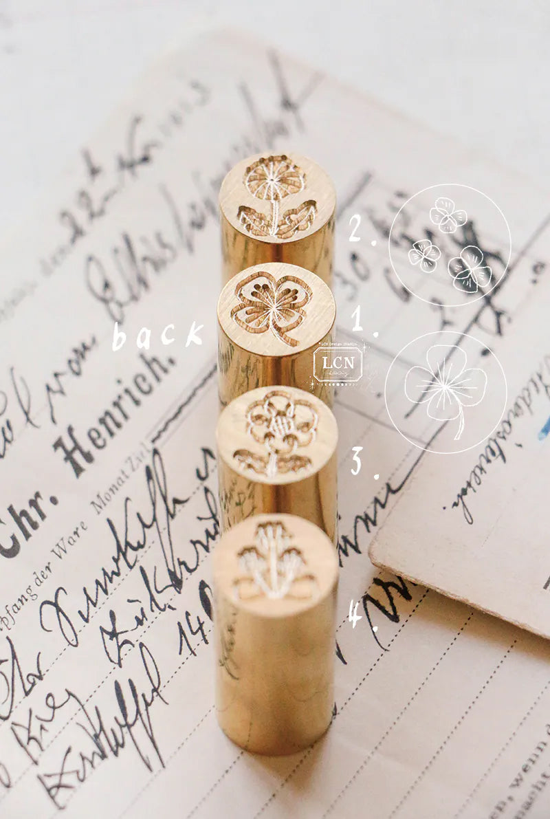 LCN Design Studio: Hand Drawn Flowers Mini Wax Seal Stamps