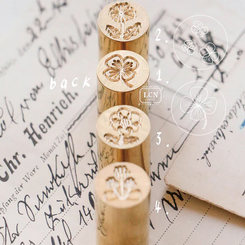 LCN Design Studio: Hand Drawn Flowers Mini Wax Seal Stamps