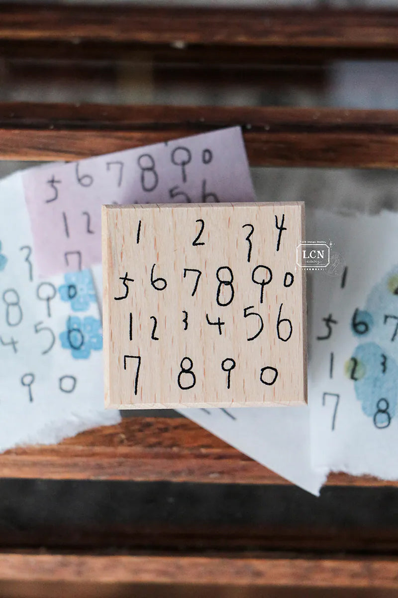 LCN Design Studio: Hand Drawn Numbers Stamp